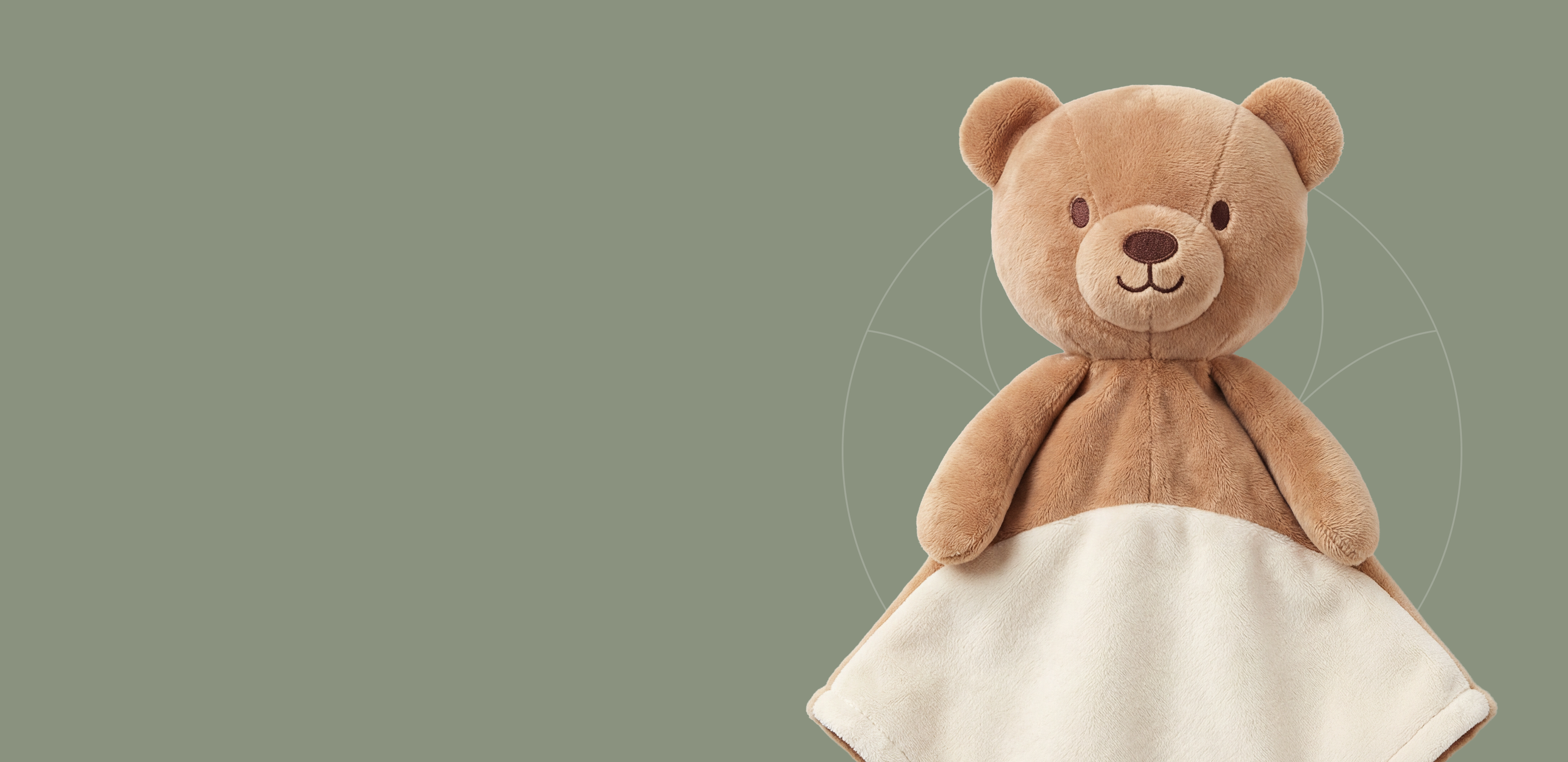 Snug a Bug plush teddy bear baby comforter